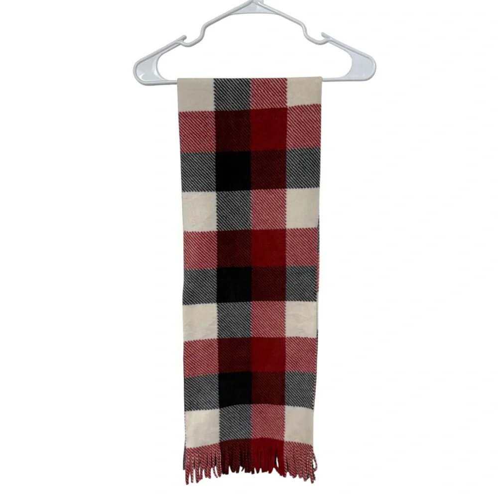 Buffalo Plaid  Reversible Fringe Scarf, Super‎ Soft & Plush Ultra Soft Fabric